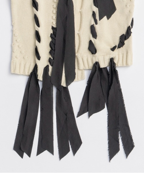 Ribbon Stitch Knit Vest/リボンステッチニットベスト【MAISON