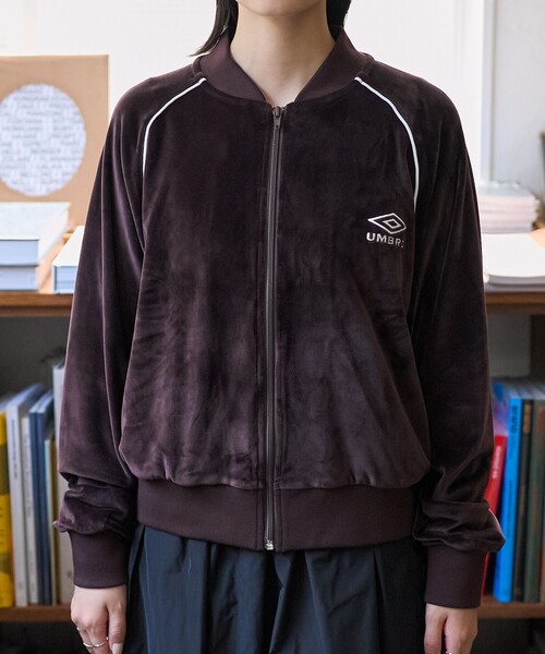 UMBRO × FREAK'S STORE アンブロ 別注 ベロア ジップアップ UMBRO