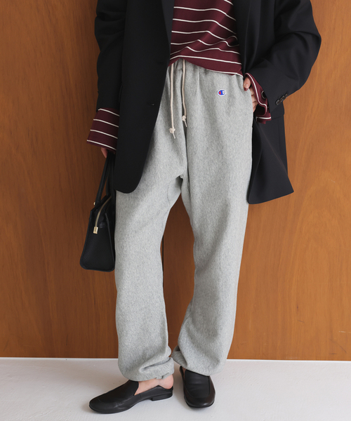 Champion（チャンピオン）の「Champion/チャンピオン SLOBE別注 スウェットパンツ（スウェットパンツ・レディース・グレー/ブラック/ネイビー・FREE）」の3枚目の写真