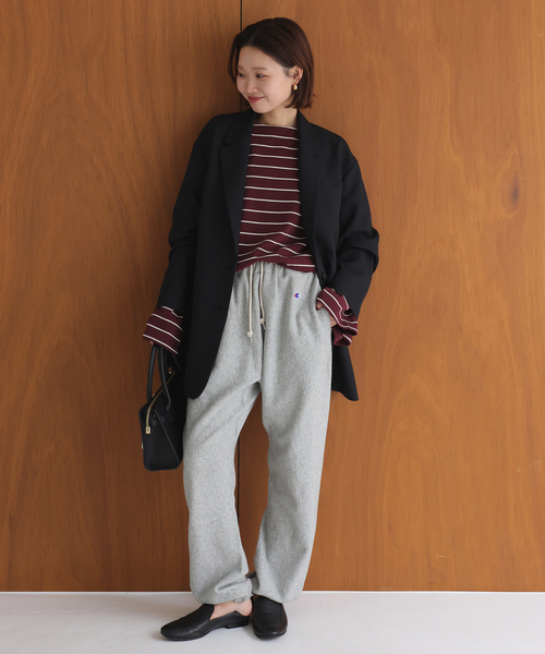 Champion（チャンピオン）の「Champion/チャンピオン SLOBE別注 スウェットパンツ（スウェットパンツ・レディース・グレー/ブラック/ネイビー・FREE）」の7枚目の写真