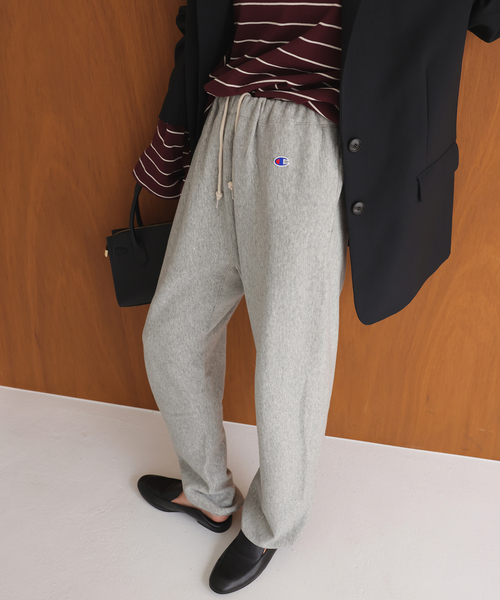 Champion（チャンピオン）の「Champion/チャンピオン SLOBE別注 スウェットパンツ（スウェットパンツ・レディース・グレー/ブラック/ネイビー・FREE）」の11枚目の写真