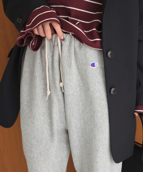 Champion（チャンピオン）の「Champion/チャンピオン SLOBE別注 スウェットパンツ（スウェットパンツ・レディース・グレー/ブラック/ネイビー・FREE）」の14枚目の写真