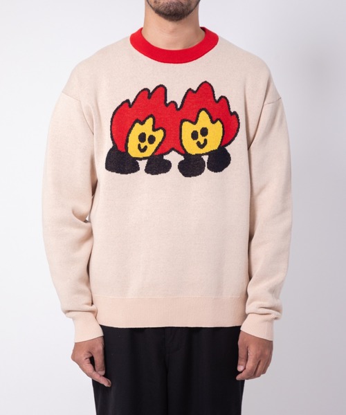 TXA（ティーエックスエー）の「maitoparta Jacquard Sweater（ニット/セーター・メンズ・ネイビー/ベージュ・2/1）」の5枚目の写真