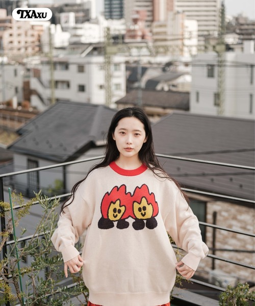 TXA（ティーエックスエー）の「maitoparta Jacquard Sweater（ニット/セーター・メンズ・ネイビー/ベージュ・2/1）」の10枚目の写真