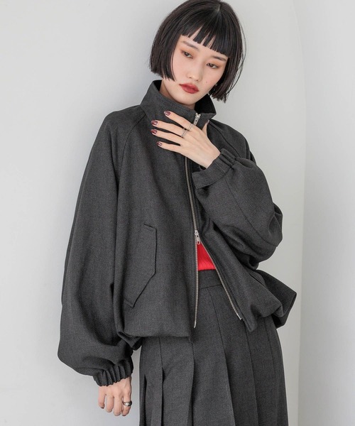 LOWRYS FARM（ローリーズファーム）の「ラナテックＺＩＰブルゾン　455403（ブルゾン・レディース・ブラウン系その他/ブラウン/チャコールグレー・FREE）」の17枚目の写真