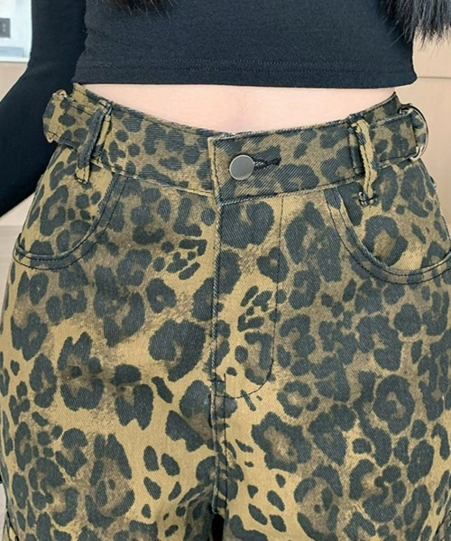 CANVAS+(キャンバスプラス)の「【CANVAS+】レオパード柄カーゴパンツ(カーゴパンツ・レディース・ブラウン・L/M/S/LL)」の10枚目の写真