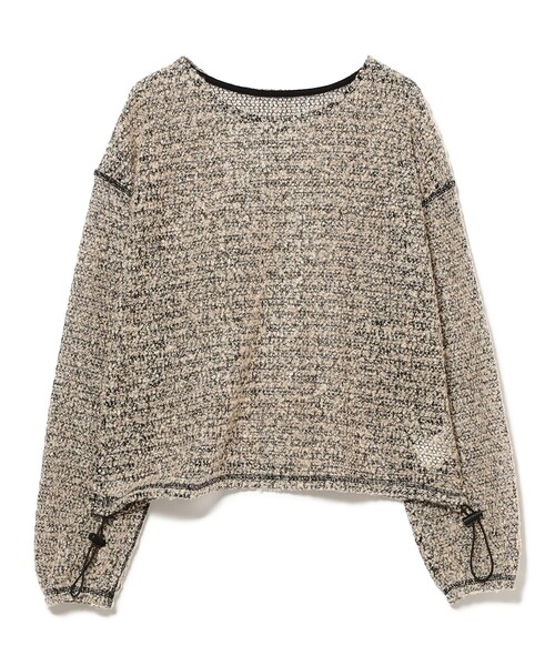 B:MING by BEAMS(ビーミングバイビームス)の「ブークレ プルオーバー カットソー(Tシャツ/カットソー・レディース・ベージュ/ブルー/ピンク・ONE SIZE)」の1枚目の写真