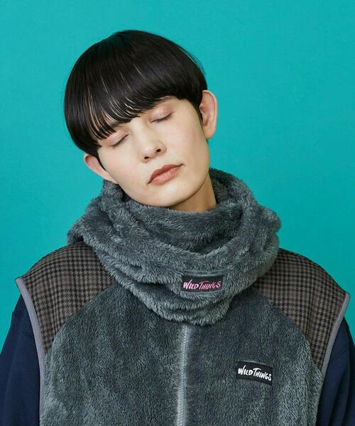 FRAPBOIS(フラボア)の「FRAPBOIS×WILD THINGS シャギーフリースベスト(ベスト・レディース・グレー/ブラック・1/2)」の12枚目の写真