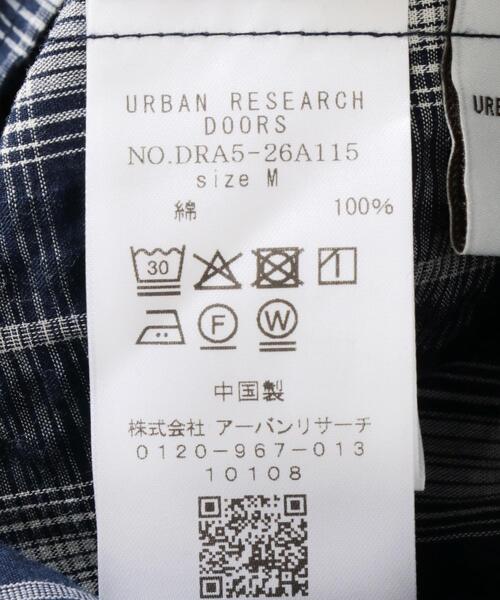 URBAN RESEARCH DOORS（アーバンリサーチドアーズ）の「チェックキャミワンピース（ワンピース・レディース・ブラック/ネイビー・MEDIUM）」の14枚目の写真