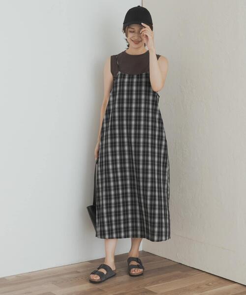 セール】チェックキャミワンピース（ワンピース）｜URBAN