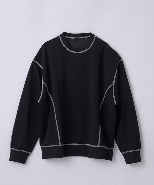 SLICK(スリック)の「【SLICK/スリック】Double Air Knit Stitch Work Pullover/ダンボールニットステッチワークプルオーバー/スウェット(スウェット・メンズ・ヘザーグレー/ブラック・1/2/3)」の15枚目の写真