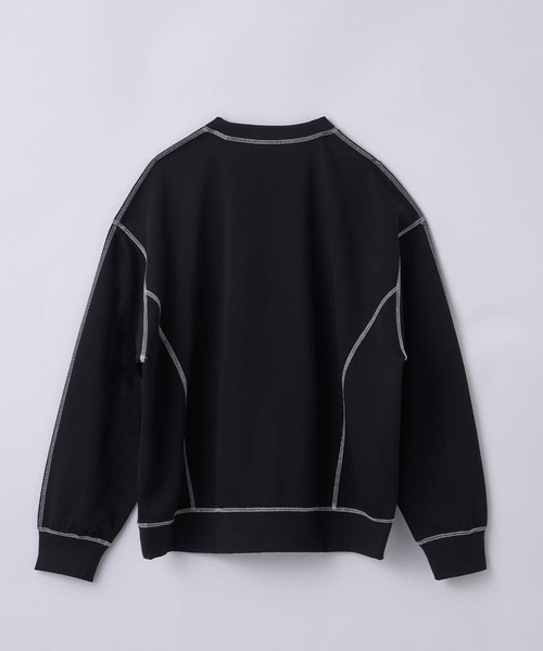 SLICK(スリック)の「【SLICK/スリック】Double Air Knit Stitch Work Pullover/ダンボールニットステッチワークプルオーバー/スウェット(スウェット・メンズ・ヘザーグレー/ブラック・1/2/3)」の16枚目の写真