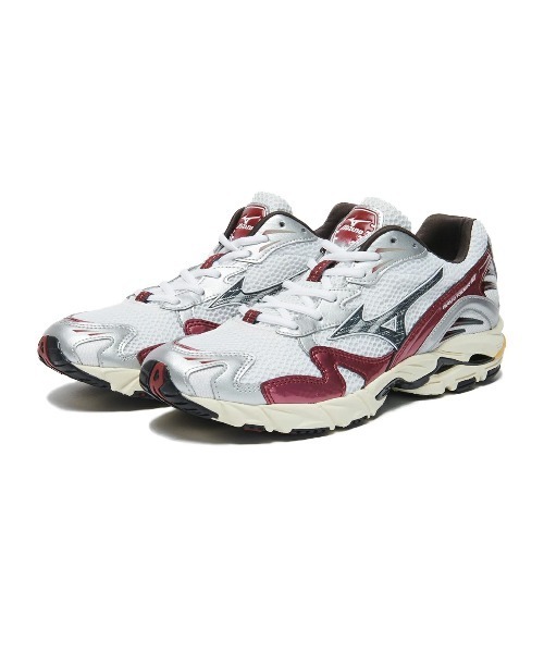 MIZUNO(ミズノ )の「MIZUNO WAVE RIDER 10(ミズノ ウェーブ ライダー 10)(スニーカー・メンズ・ホワイト系・26cm/27cm/26.5cm/29cm/28.5cm/27.5cm)」の1枚目の写真