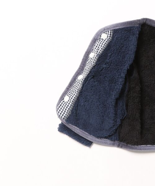 RAGMART(ラグマート)の「モフモフファージャケット(その他アウター・キッズ・ネイビー/ドット・80cm/90cm)」の6枚目の写真