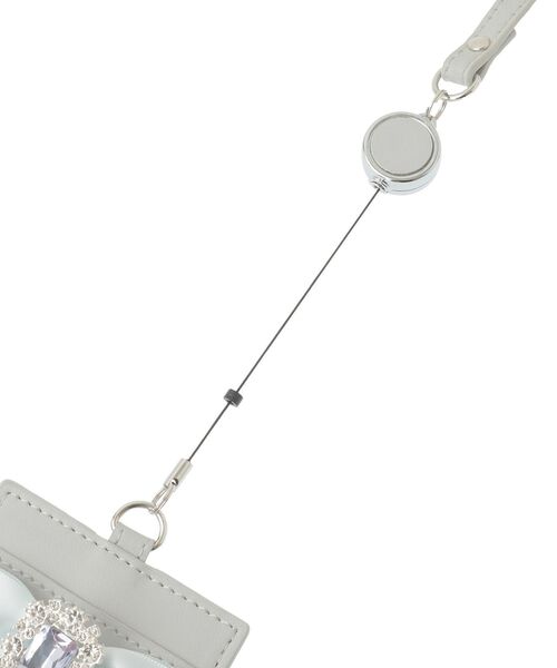 Maison de FLEUR(メゾンドフルール)の「リール付きビジューリボンパスケース(パスケース・レディース・ライトブルー/ブラック/ピンク・FREE)」の10枚目の写真