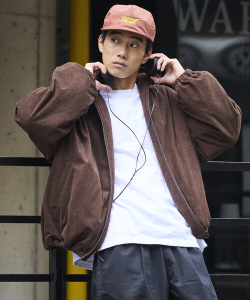 FREAK'S STORE（フリークスストア）の「限定展開 リラックスフィット コーデュロイ 中綿スタンドブルゾン（ブルゾン・メンズ・ブラック/チャコールグレー/ブラウン・SMALL/MEDIUM/LARGE）」の8枚目の写真