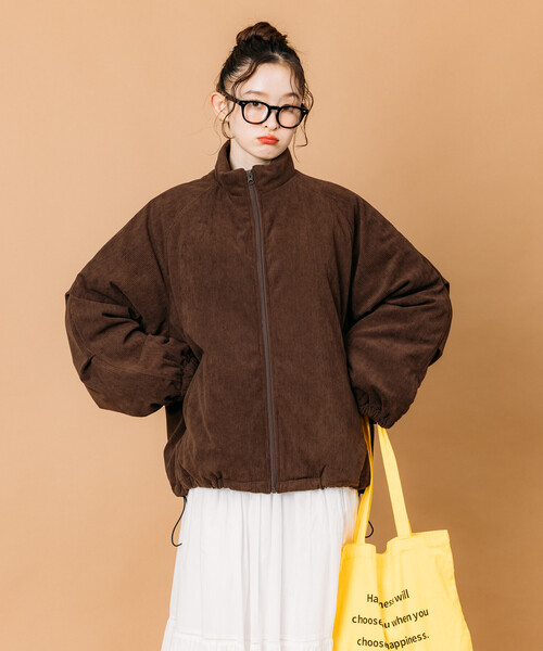 FREAK'S STORE（フリークスストア）の「限定展開 リラックスフィット コーデュロイ 中綿スタンドブルゾン（ブルゾン・メンズ・ブラック/チャコールグレー/ブラウン・SMALL/MEDIUM/LARGE）」の3枚目の写真