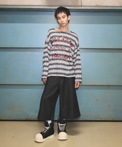 MSG(エムエスジー)の「ダメージロングスリーブカットソー【UNISEX】(Tシャツ/カットソー・メンズ・ダークグレー/ライトグレー/ブラック・XL/L/M/S)」の22枚目の写真