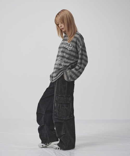MSG(エムエスジー)の「ダメージロングスリーブカットソー【UNISEX】(Tシャツ/カットソー・メンズ・ダークグレー/ライトグレー/ブラック・XL/L/M/S)」の7枚目の写真