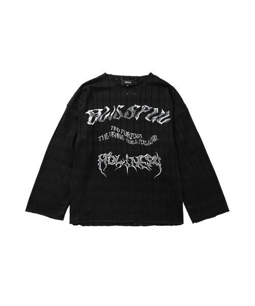 MSG(エムエスジー)の「ダメージロングスリーブカットソー【UNISEX】(Tシャツ/カットソー・メンズ・ダークグレー/ライトグレー/ブラック・XL/L/M/S)」の12枚目の写真