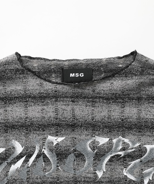 MSG(エムエスジー)の「ダメージロングスリーブカットソー【UNISEX】(Tシャツ/カットソー・メンズ・ダークグレー/ライトグレー/ブラック・XL/L/M/S)」の15枚目の写真