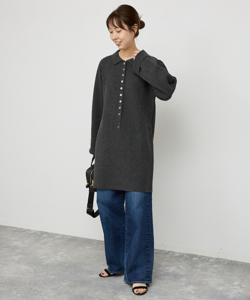 ポロシャツチュニックニットワンピ（ワンピース）｜Spick & Span