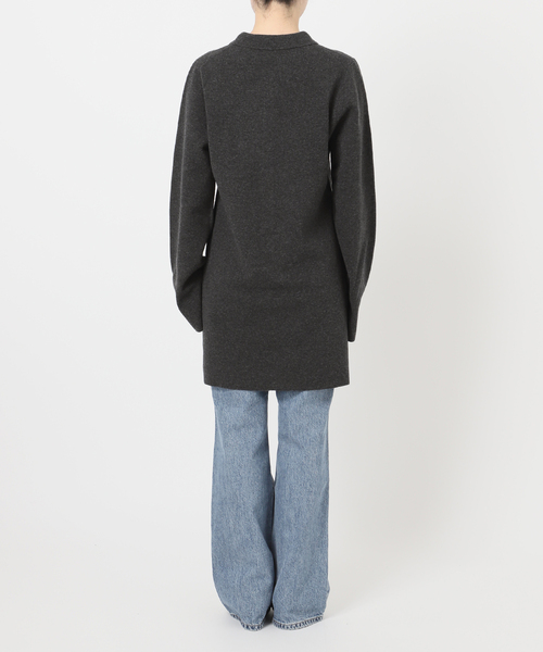 Spick & Span（スピックアンドスパン）の「ポロシャツチュニックニットワンピ（ワンピース・レディース・チャコールグレー/キャメル・FREE）」の14枚目の写真