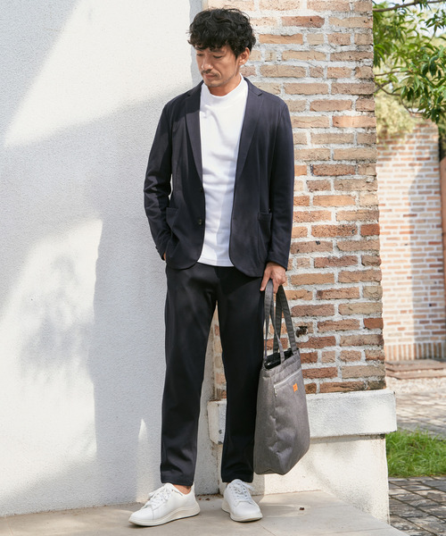 UNIVERSAL OVERALL（ユニバーサルオーバーオール）の「UNIVERSAL OVERALL ユニバーサルオーバーオール メランジ トートバッグ（トートバッグ・メンズ・ブラック/グレー/ネイビー・FREE）」の7枚目の写真