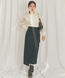 SWINGLE | 【日本製】ラップデザインタイトスカート(スカート)