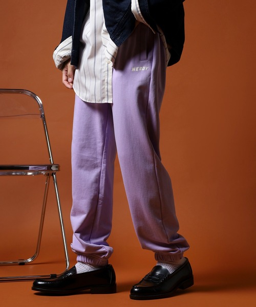 NERDY(ノルディ)の「パイピングジョガーパンツ(その他パンツ・メンズ・クリーム/ライトパープル・M/S/L)」の17枚目の写真