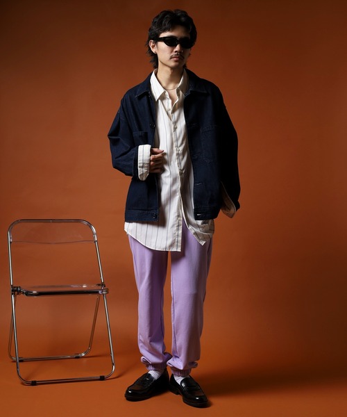 NERDY(ノルディ)の「パイピングジョガーパンツ(その他パンツ・メンズ・クリーム/ライトパープル・M/S/L)」の19枚目の写真