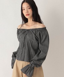 2WAYオフショルリボンブラウス　592568