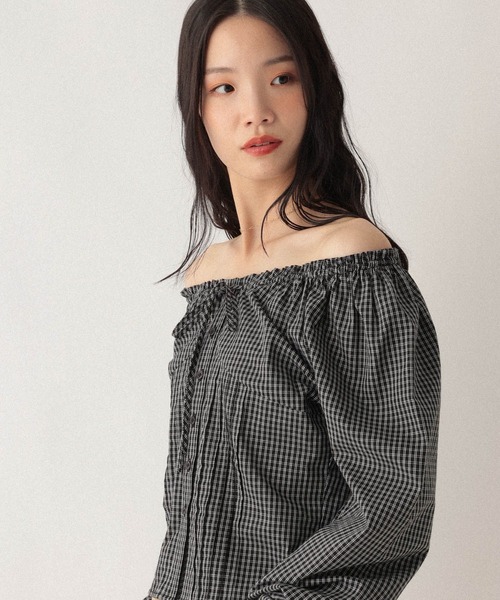 Heather(ヘザー)の「2WAYオフショルリボンブラウス 592568(シャツ/ブラウス・レディース・オフホワイト/ホワイト系その他/ブラック系その他・FREE)」の18枚目の写真