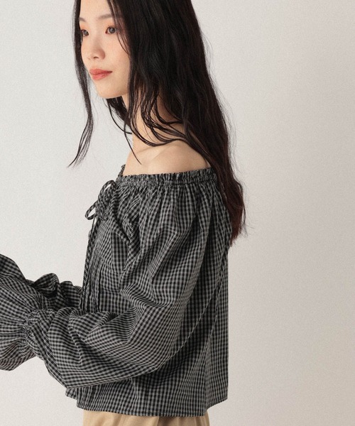 Heather(ヘザー)の「2WAYオフショルリボンブラウス 592568(シャツ/ブラウス・レディース・オフホワイト/ホワイト系その他/ブラック系その他・FREE)」の19枚目の写真