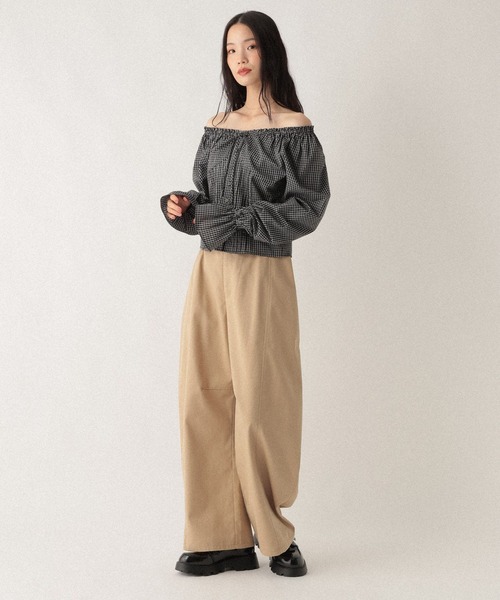 Heather(ヘザー)の「2WAYオフショルリボンブラウス 592568(シャツ/ブラウス・レディース・オフホワイト/ホワイト系その他/ブラック系その他・FREE)」の21枚目の写真