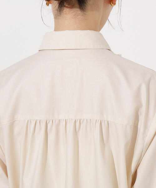 N.(N. Natural Beauty Basic)(エヌエヌナチュラルビューティーベーシック)の「フロントフリルブラウス(シャツ/ブラウス・レディース・ブルー/アイボリー・MEDIUM)」の16枚目の写真