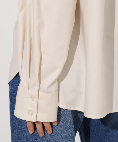 N.(N. Natural Beauty Basic)(エヌエヌナチュラルビューティーベーシック)の「フロントフリルブラウス(シャツ/ブラウス・レディース・ブルー/アイボリー・MEDIUM)」の19枚目の写真