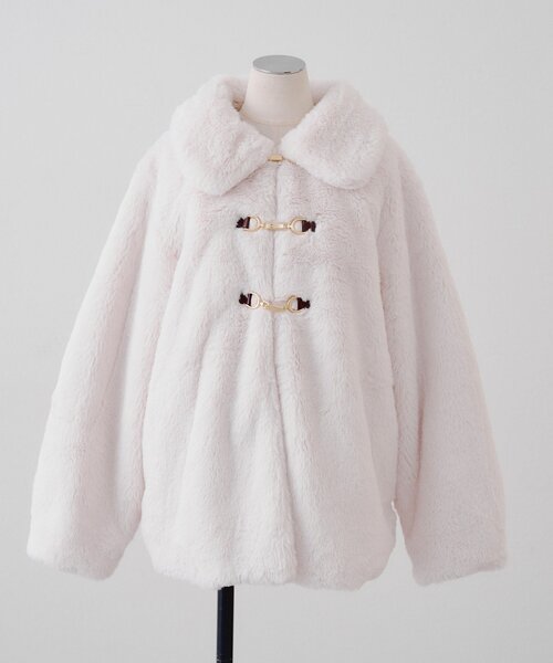 ラビットファービット付きミドルコート（ブルゾン）｜Another Branch