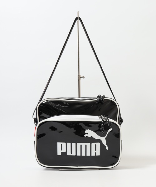 PUMA（プーマ）の「PUMA プーマ エナメルショルダーバッグ（ショルダーバッグ・メンズ・ブラック×ブラック/ブラック×ピンク/ホワイト×ブラック/ブラック×ホワイト・FREE）」の21枚目の写真
