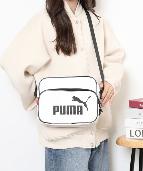 PUMA（プーマ）の「PUMA プーマ エナメルショルダーバッグ（ショルダーバッグ・メンズ・ブラック×ブラック/ブラック×ピンク/ホワイト×ブラック/ブラック×ホワイト・FREE）」の12枚目の写真
