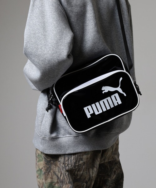 PUMA（プーマ）の「PUMA プーマ エナメルショルダーバッグ（ショルダーバッグ・メンズ・ブラック×ブラック/ブラック×ピンク/ホワイト×ブラック/ブラック×ホワイト・FREE）」の16枚目の写真