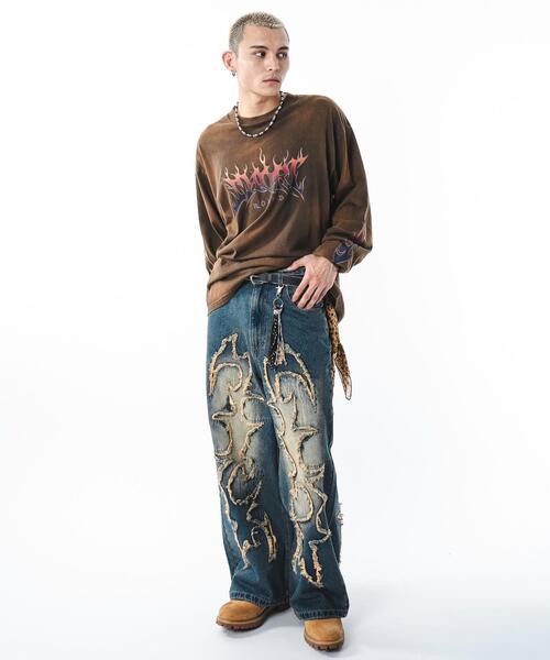 SHORT ROUND（ショートラウンド）の「SHORT ROUND/【25年秋冬新作】フリンジデニムパンツ（デニムパンツ・メンズ・その他2/その他1/その他4/その他3・MEDIUM/LARGE）」の7枚目の写真