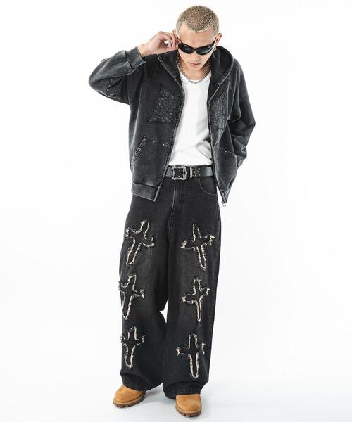 SHORT ROUND（ショートラウンド）の「SHORT ROUND/【25年秋冬新作】フリンジデニムパンツ（デニムパンツ・メンズ・その他2/その他1/その他4/その他3・MEDIUM/LARGE）」の9枚目の写真