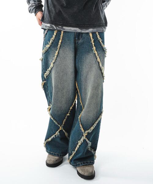 SHORT ROUND（ショートラウンド）の「SHORT ROUND/【25年秋冬新作】フリンジデニムパンツ（デニムパンツ・メンズ・その他2/その他1/その他4/その他3・MEDIUM/LARGE）」の13枚目の写真