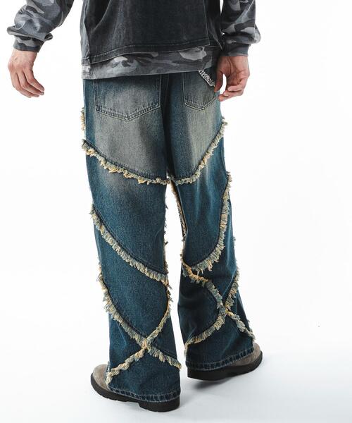 SHORT ROUND（ショートラウンド）の「SHORT ROUND/【25年秋冬新作】フリンジデニムパンツ（デニムパンツ・メンズ・その他2/その他1/その他4/その他3・MEDIUM/LARGE）」の15枚目の写真