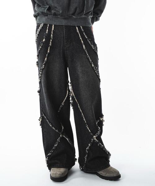 SHORT ROUND（ショートラウンド）の「SHORT ROUND/【25年秋冬新作】フリンジデニムパンツ（デニムパンツ・メンズ・その他2/その他1/その他4/その他3・MEDIUM/LARGE）」の17枚目の写真