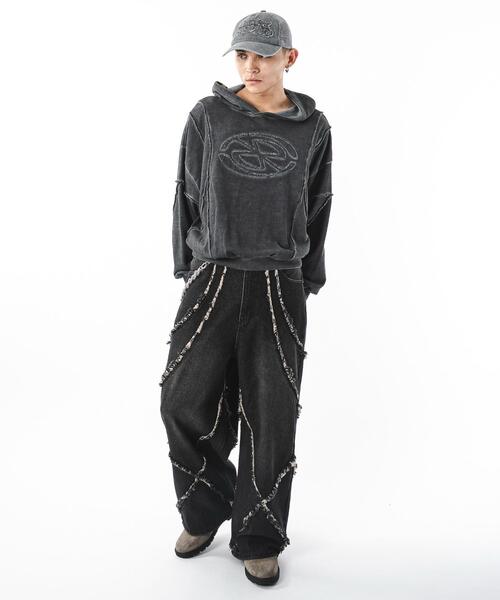 SHORT ROUND（ショートラウンド）の「SHORT ROUND/【25年秋冬新作】フリンジデニムパンツ（デニムパンツ・メンズ・その他2/その他1/その他4/その他3・MEDIUM/LARGE）」の21枚目の写真