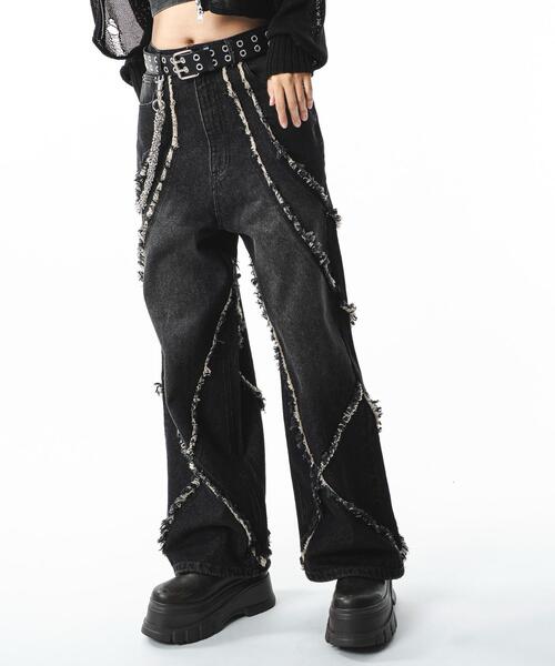 SHORT ROUND（ショートラウンド）の「SHORT ROUND/【25年秋冬新作】フリンジデニムパンツ（デニムパンツ・メンズ・その他2/その他1/その他4/その他3・MEDIUM/LARGE）」の22枚目の写真