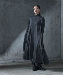 funda mine（ファンダマイン）の「【しっとり肌触り】アシメタートルワンピース（ワンピース）」