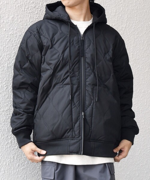 TAION（タイオン）の「【SHIPS any別注】TAION:〈手洗い可能〉ミリタリーキルト ダブルジップ ダウン パーカー◇（ブルゾン・メンズ・ベージュ系/ブラック・SMALL/MEDIUM/LARGE/X-LARGE）」の10枚目の写真